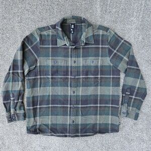 Mountain Hardwear Outpost Flannel Shirt Plaid Outdoor Jacket Heavy Thick Men XXL